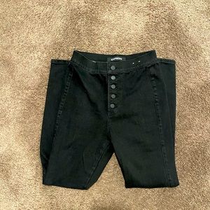 Express High Rise Jeans - Black